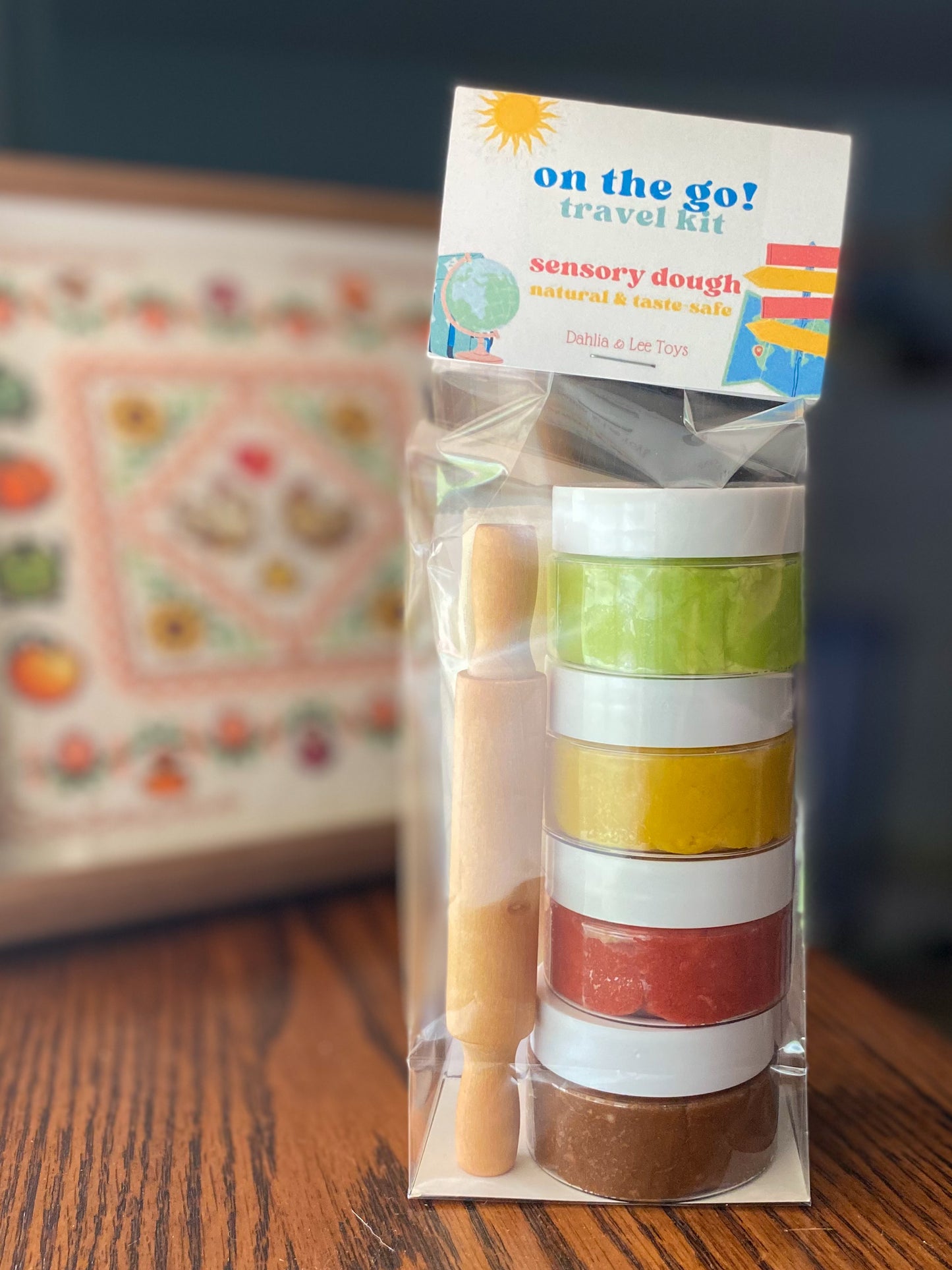 Travel Kit - Sensory Dough, Seasonal Colors